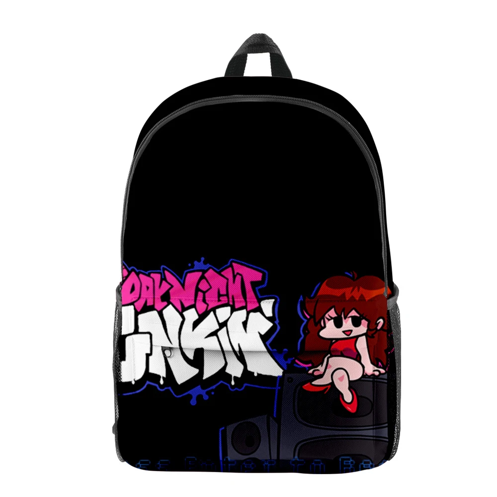 

Classic Popular friday night funkin pupil Bookbag Notebook Backpacks 3D Print Oxford Waterproof Boys/Girls Travel Backpacks
