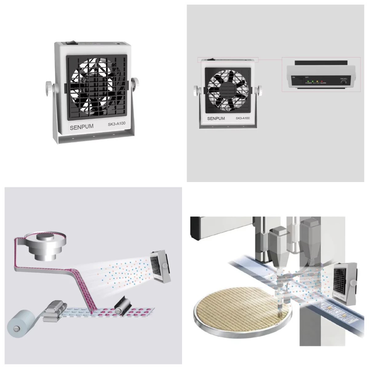 

Новый ионизирующий вентилятор Senpum 2026 для промышленной пленки, устранитель статического электричества, антистатический ионизирующий воздуходув