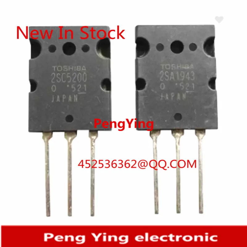 Hight Quality5PCS Original New 2SC5200 2SA1943 Japan Amplifier Transistor A1943 C5200 2SC5200-O 2SA1943-O