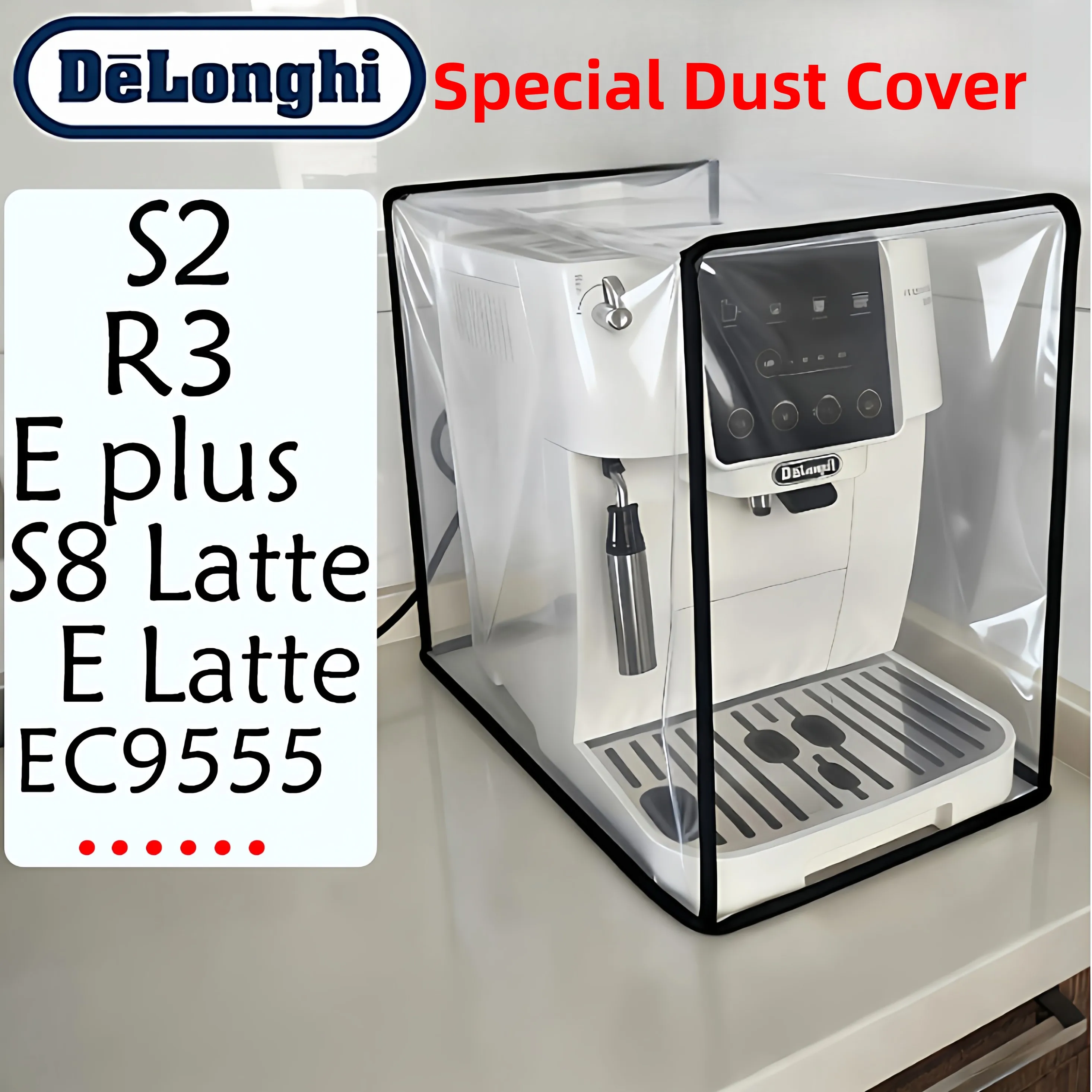 

Защитный прозрачный чехол DeLonghi S2 S3R3 Silver Knight от пыли и насекомых для кофемашин, бытовой, пылезащитный