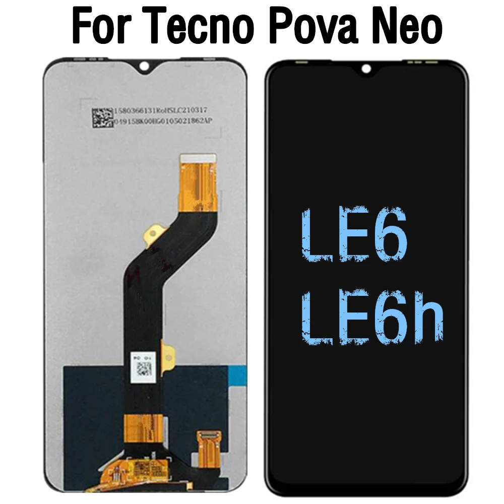 

6.8 inch For Tecno Pova Neo LCD Display with Touch Screen Digitizer Replacement For Tecno LE6 LE6h LCD