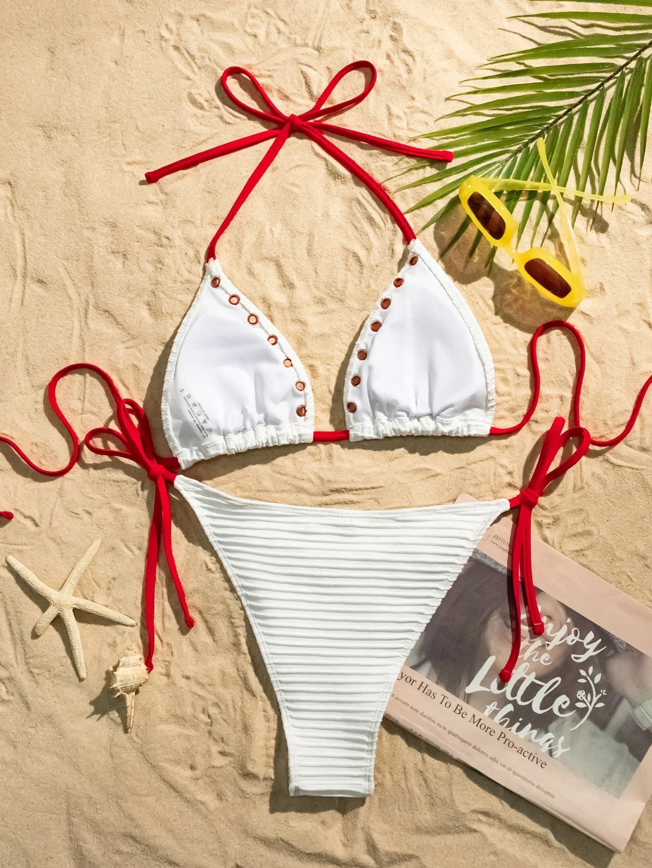 Bikini Set Women Summer Sexy Swimwear Beach Vacation Style Swimsuit Women High Waist Bikini m