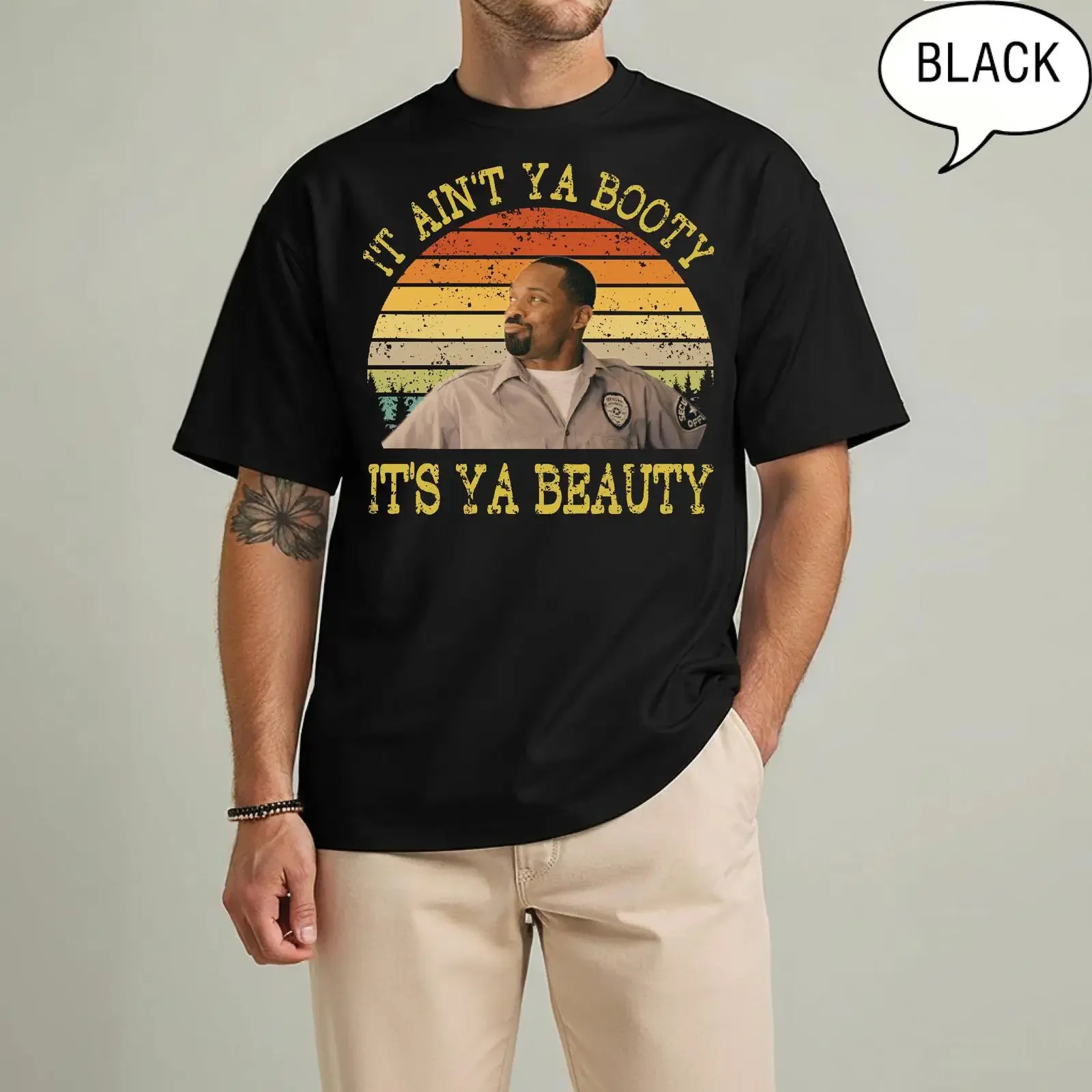 Vintage Friday After NexT T Shirt It Ain't Ya Booty It's Beauty  vintage Washed Comfortable Stretched streetwear Slightly