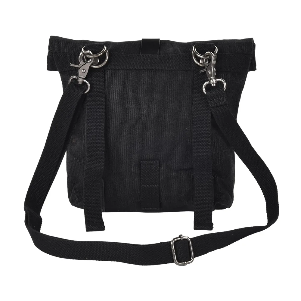 For Small E-bike Hanging Toolkit Tool Bag Motorcycle Saddle Bag Satchel Vintage Retro Waterproof Oil Wax Canvas Hanging Backpack