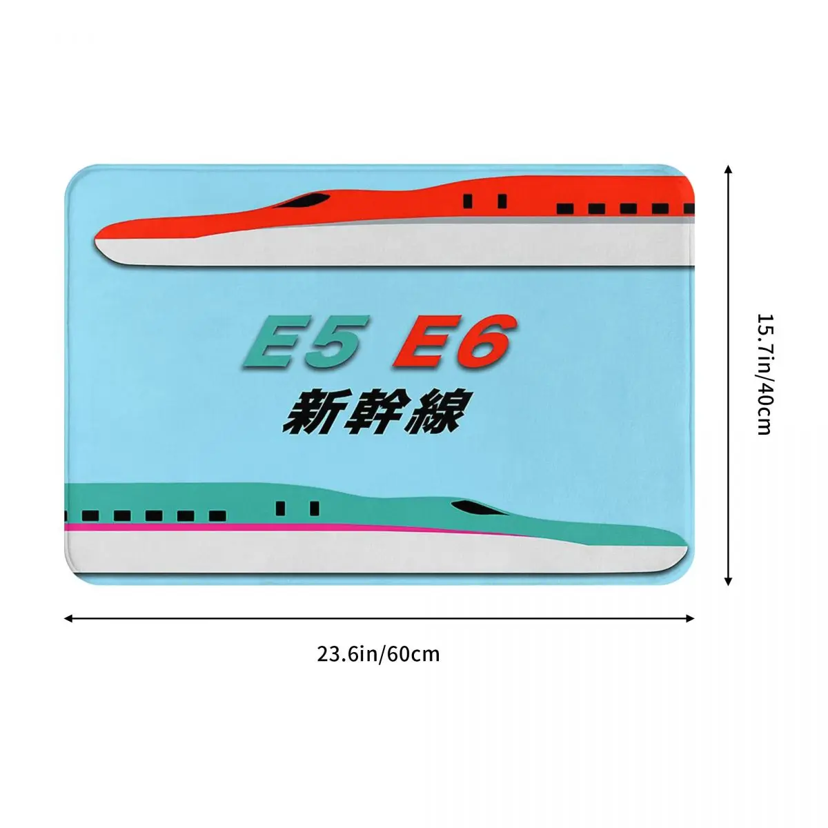 Japanese Shinkansen Bullet Trains Doormat Sand Scraping Carpet Rug Kitchen Entrance Home Floor Mat for Balcony Footpad Mats