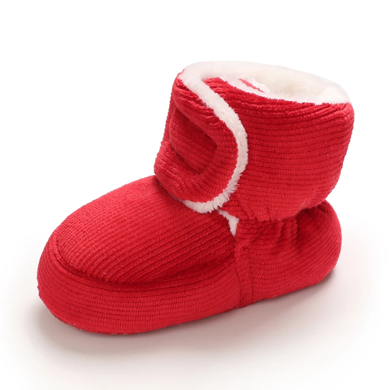 Winter Baby Baumwolle Schuhe Dicke Plüsch Schnee Stiefel Weiche Casual Wanderschuhe für 0-18 Monate Alt Bequeme Kleinkind Schuhe – Detail 40