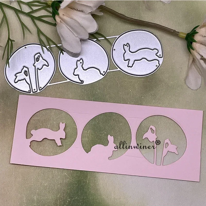 3Pcs Flower Rabbit …