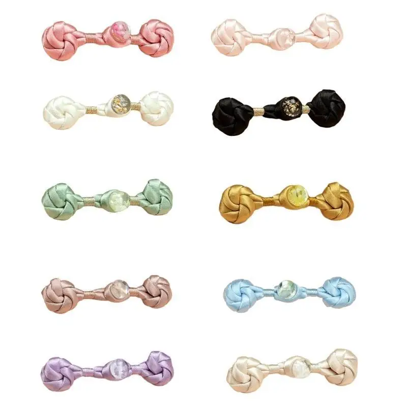 39BD Chinese Knot Frogs Buttons Sewing Buttons Fasteners Elegant Handmade Buttons