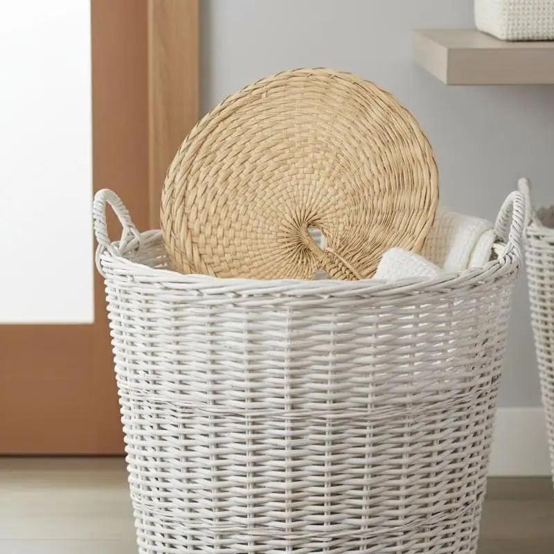 

[CR] Farmhouse Style Handmade Woven Palm Leaf Fan Wedding Hand Fans For Summer Home Decoration Beach Parties Outdoor Events
