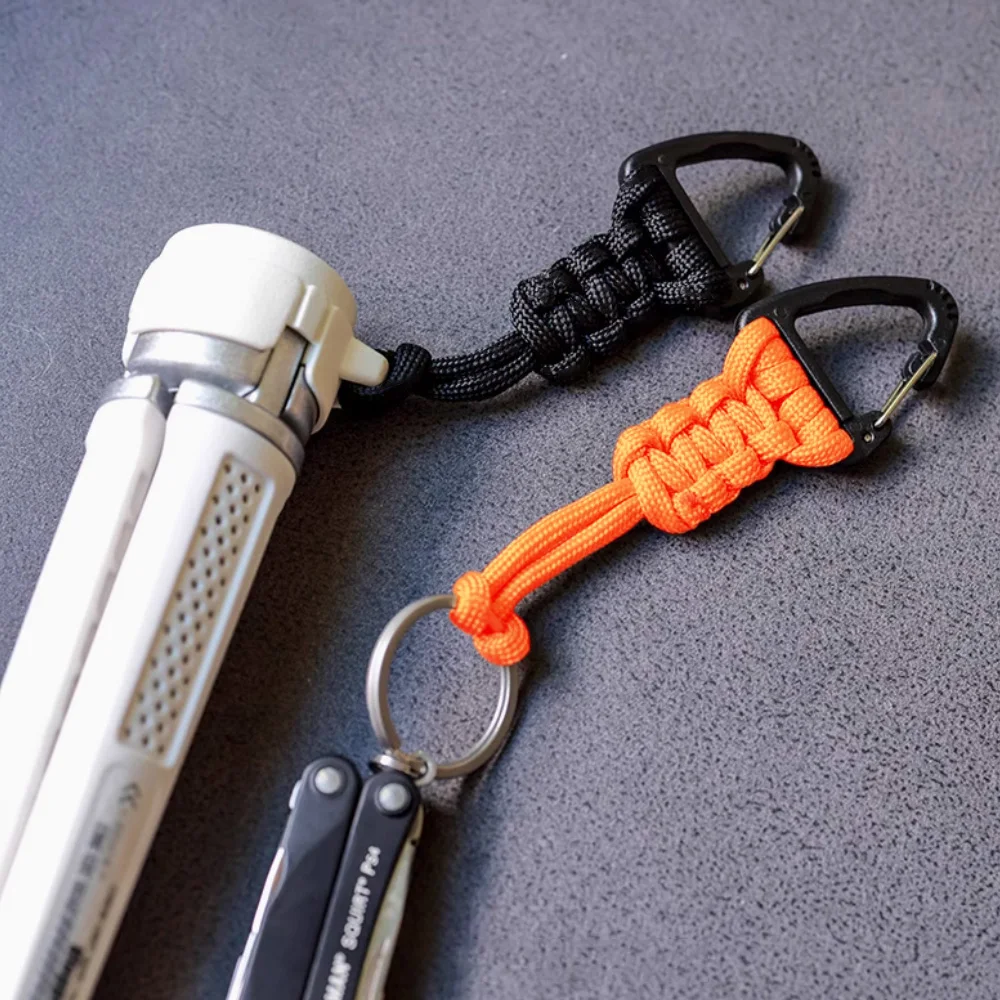 1/2pcs Outdoor Hanging Buckle Rope Anti Lost Hook Camping Multifunctional Quick  For Outdoor Bags Knife Pendant Key Chains