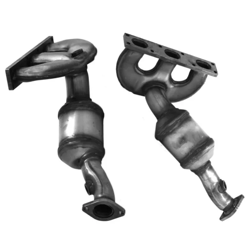 For Car Catalyst Exhaust Manifold Petrol Catalytic Converter for N52 E90 E92 E93 325I 325XI 525I 2005 Stainless Steel Ceramic
