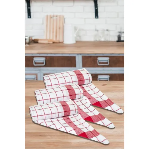 Plaids pcs set White-Red German Napkins 45 X65 cm