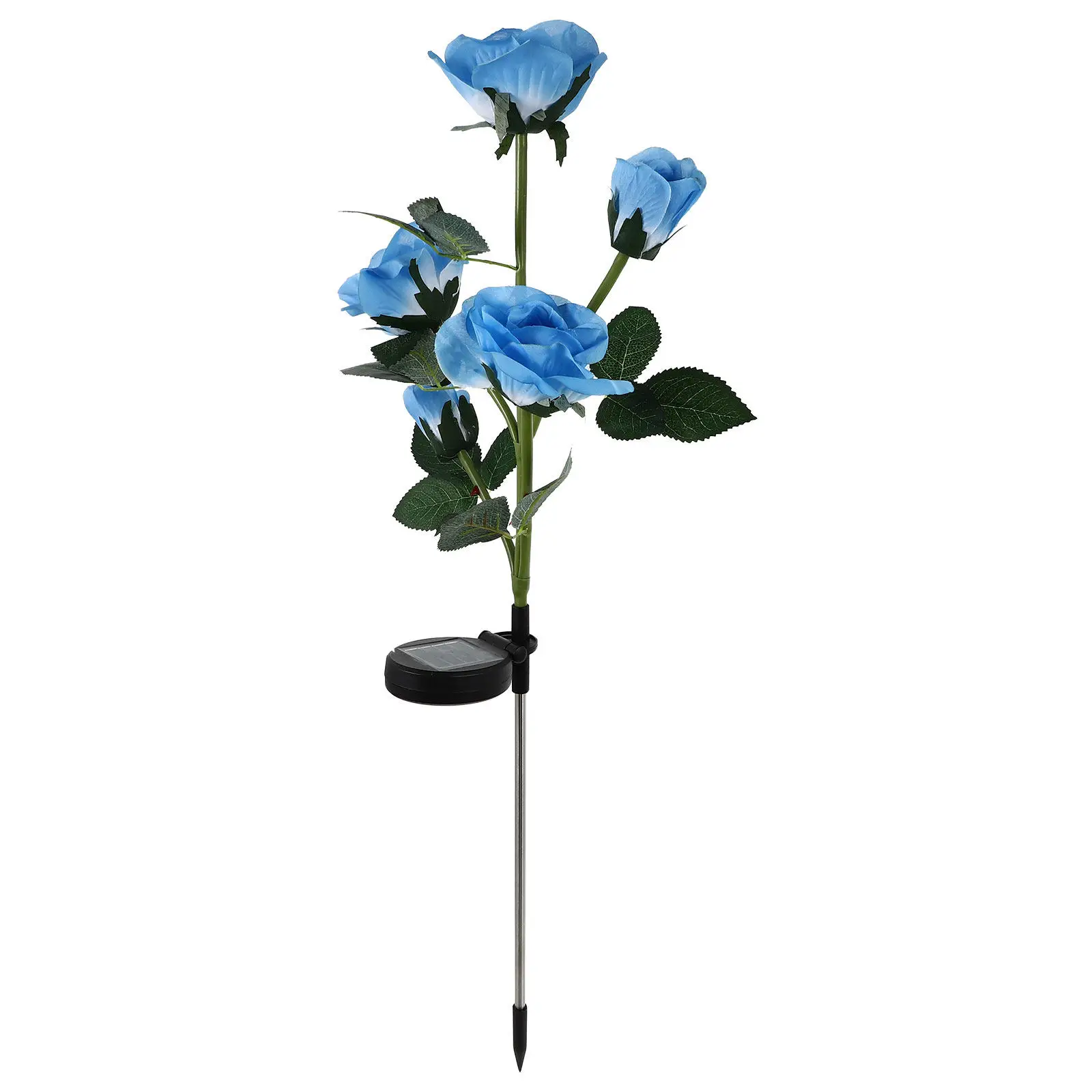 1Pcs Rose Lawn Light Solar Powered Waterproof LED Garden Lamp for Outdoor Patio Yard Driveway Landscape Decoration in-Ground