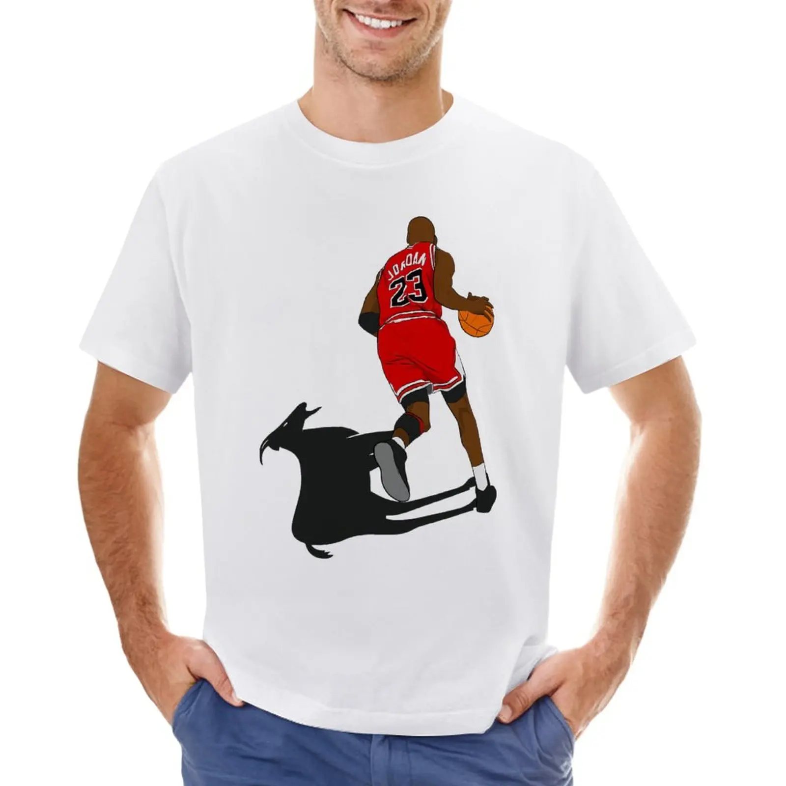 Camiseta de baloncesto de Star Bulls 58, camiseta de caza voladora y Jordans Chicago 23, ocio de campaña creativa, talla de EE. UU., calidad superior