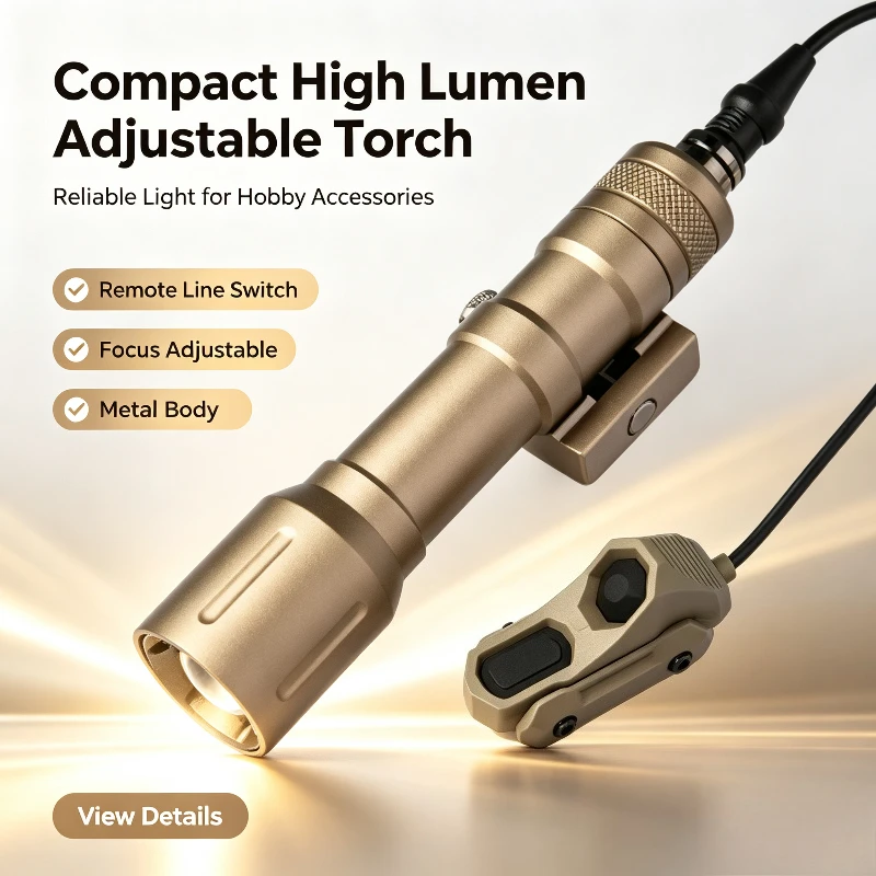 Alloy Flashlight AX Remote Pressure Switch Durable 20mm Rail Hobby Model Lighting Accessory