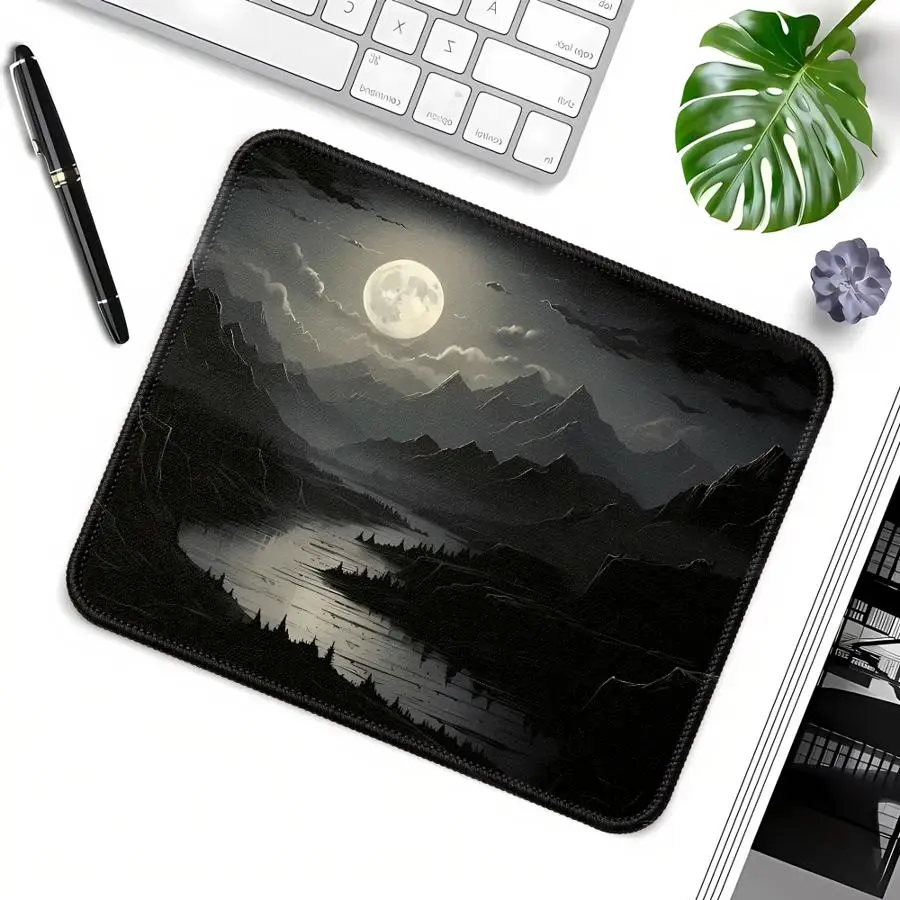 Mouse Pad Keyboard Mouse Pad office Pad Game Console Pad Computer Laptop Pad Desk accessories Anti slip Night Moonlight Large