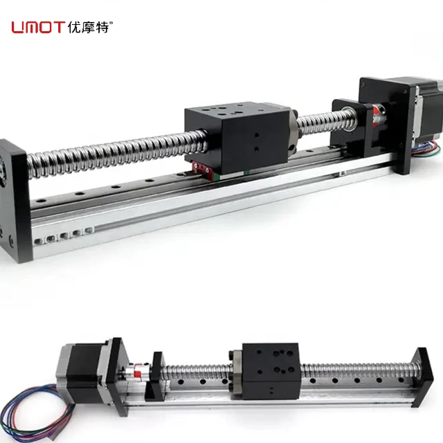 UMot Rail Slide Motion 1000mm Effective Stroke 40mm Width CNC Linear Guide Ball Screw Single Axis Guide Module Linear Actuator