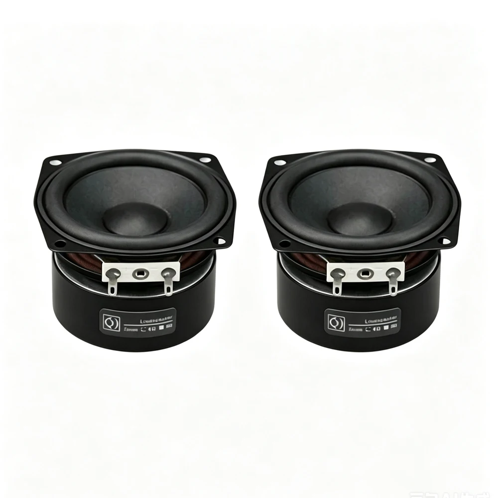

2Pcs 2.68 Inch Audio Full Range Speakers 4/8 Ohm 15W HIFI Double Magnetic Music 68MM Sqaure Loudspeaker DIY Home Theater