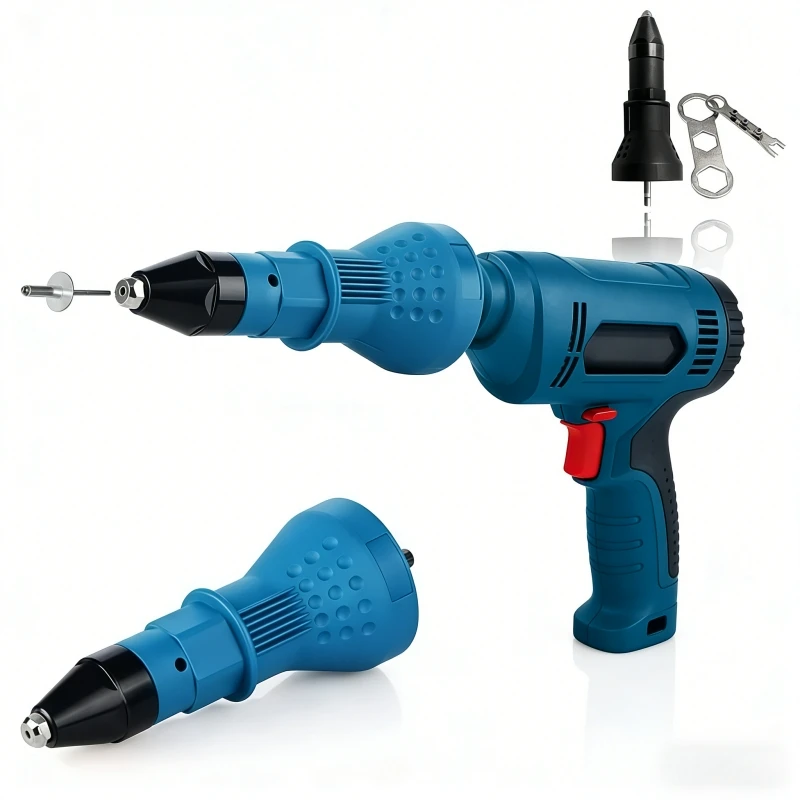 Riveting Drill Adapter Electric Rivet Nut Gun Riveting Tool Rivet Adapter Insert Nut Tool Cordless Riveting Drill Adaptor