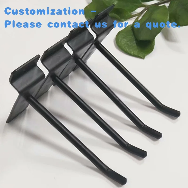 custom.Kainice 300mm Slatwall Display Hook Length Customized Supermarket Grid Panel Metal Wire Display Rack Slat Hook