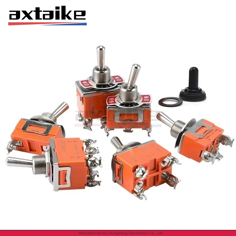 

Toggle Switch E-TEN1021 E-TEN1121 E-TEN1122 E-TEN1221 E-TEN1321 E-TEN1322 15A 250V AC ON-OFF ON-OFF-ON 2/3/4/6 Pin Rocker Switch