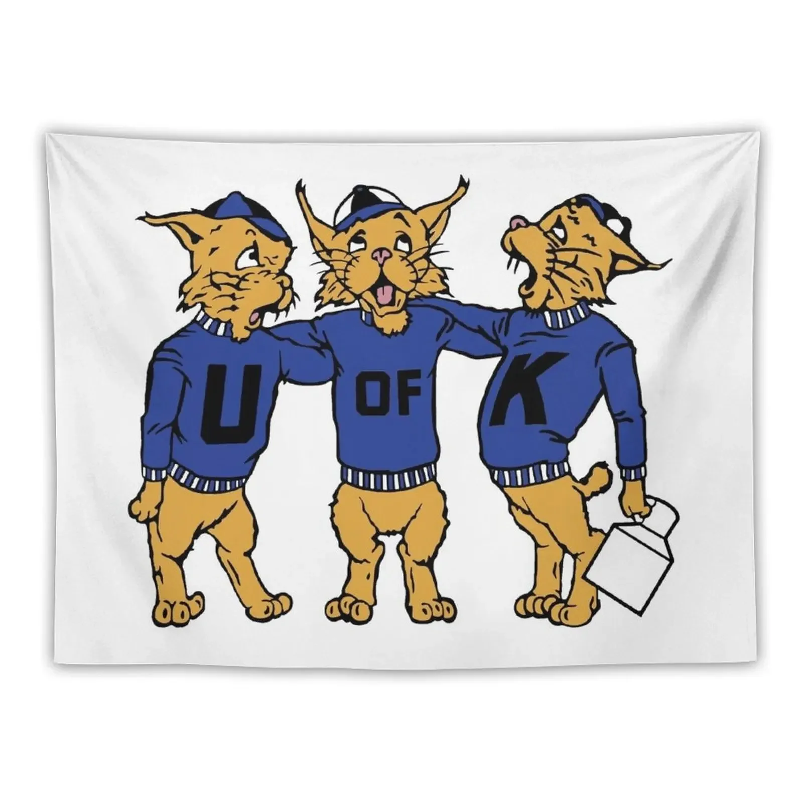 

University of Kentucky Vintage Wildcats Tapestry Aesthetics For Room Decoration Wall Tapestry