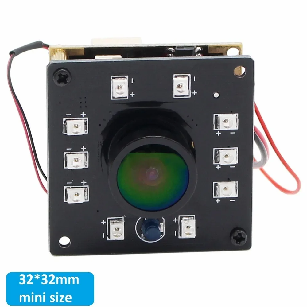 ELP 1080P 30fps USB Camera, Night Vision, Fisheye Wide Angle, IR Cut LED Board, for Mac Linux, DIY Project, Video Surveillance