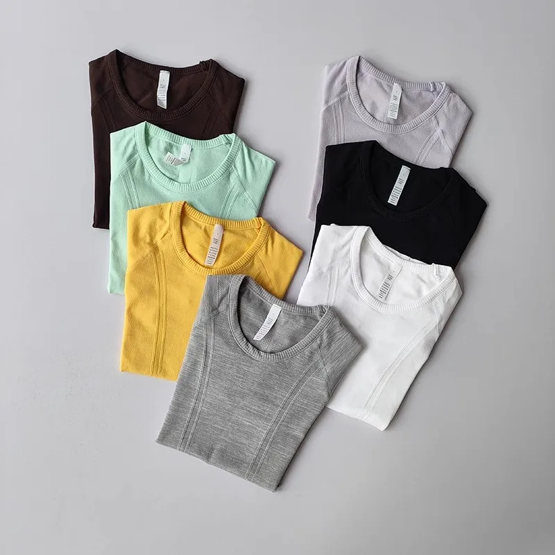Sports Short-sleeved Women's Summer Running Speed Drying T-shirt Top Tight Slimming Yoga Suit Pilates Training Fitness Suit