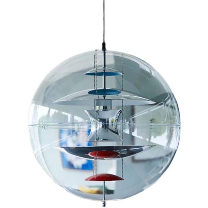 

Spherical planet light designer lighting Nordic modern restaurant looks good and practical