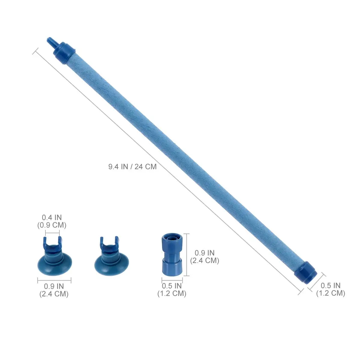 

10 Inch Wall Air Stone Tube for Fish Tank Fish Tank Aquarium Oxygen Diffuser Pet Supplies Air Pump Accessories