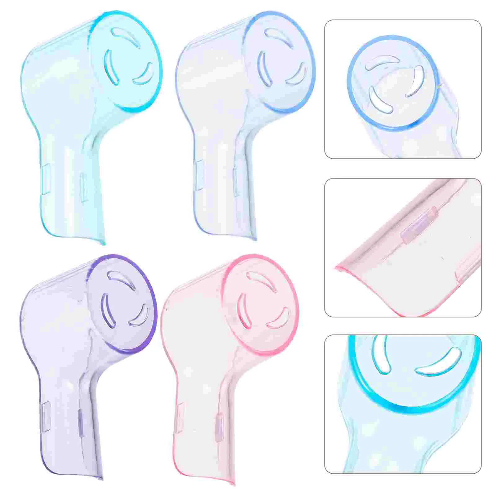 

4 Pcs Electric Toothbrush Dust Caps Case Covers for Travel Plastic Household Heads