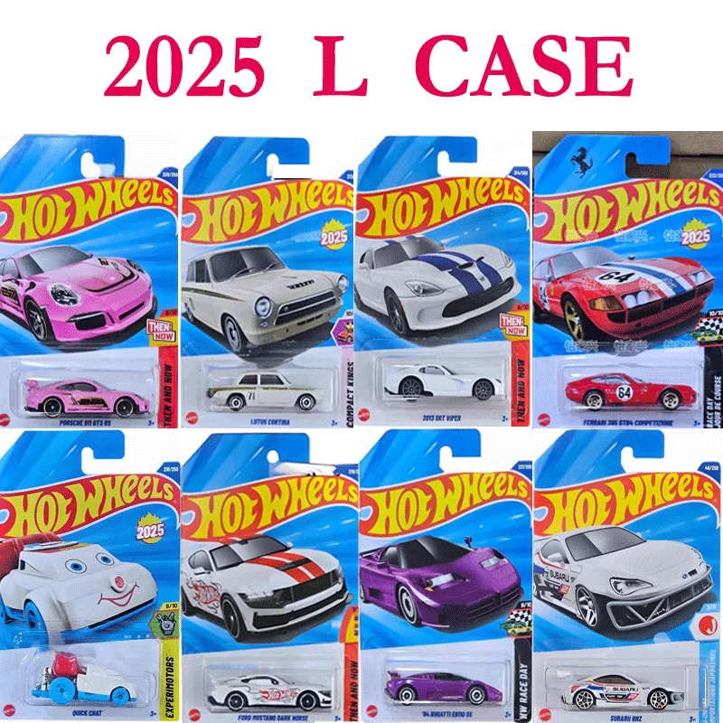 

2025L Original Hot Wheels Car 1/64 Diecast Boys Toys Ferrari 365 GTB4 Porsche 911 GT3 Subaru VW T3 Honda Civic Alloy Model Gift