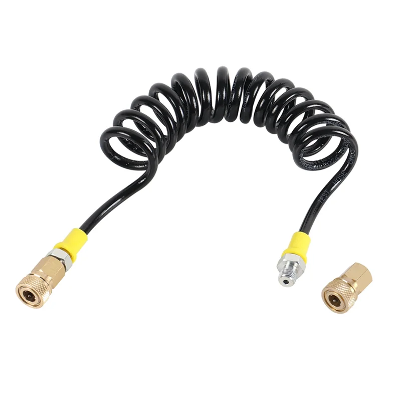 퀵 커넥트 듀얼 암 커넥터 고압 호스, 63Mpa, M10x1 스레드 스프링 디자인