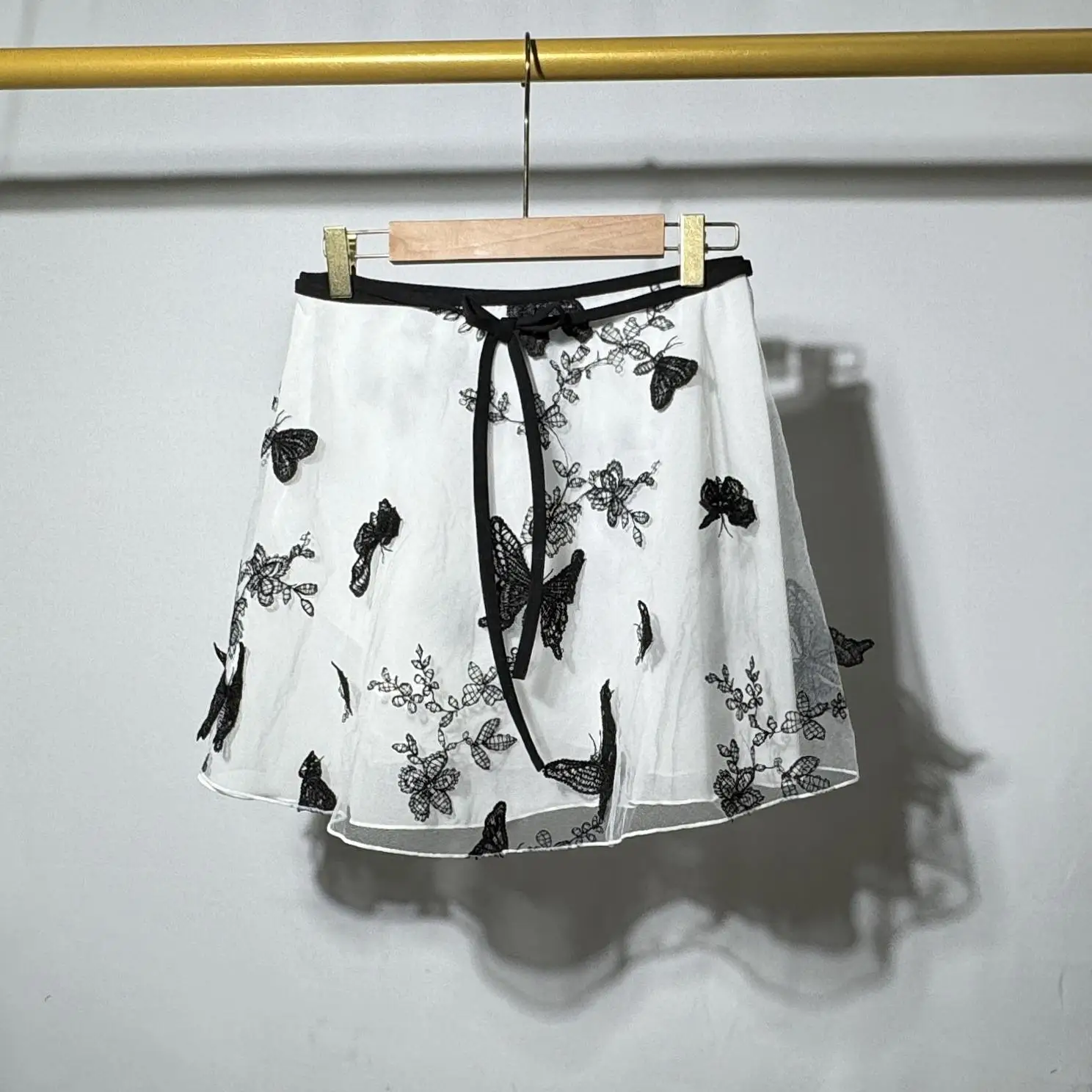 

customized women's adult ballet dance costume one-piece butterfly shaped half body skirt daily training short skirt ballet tutu