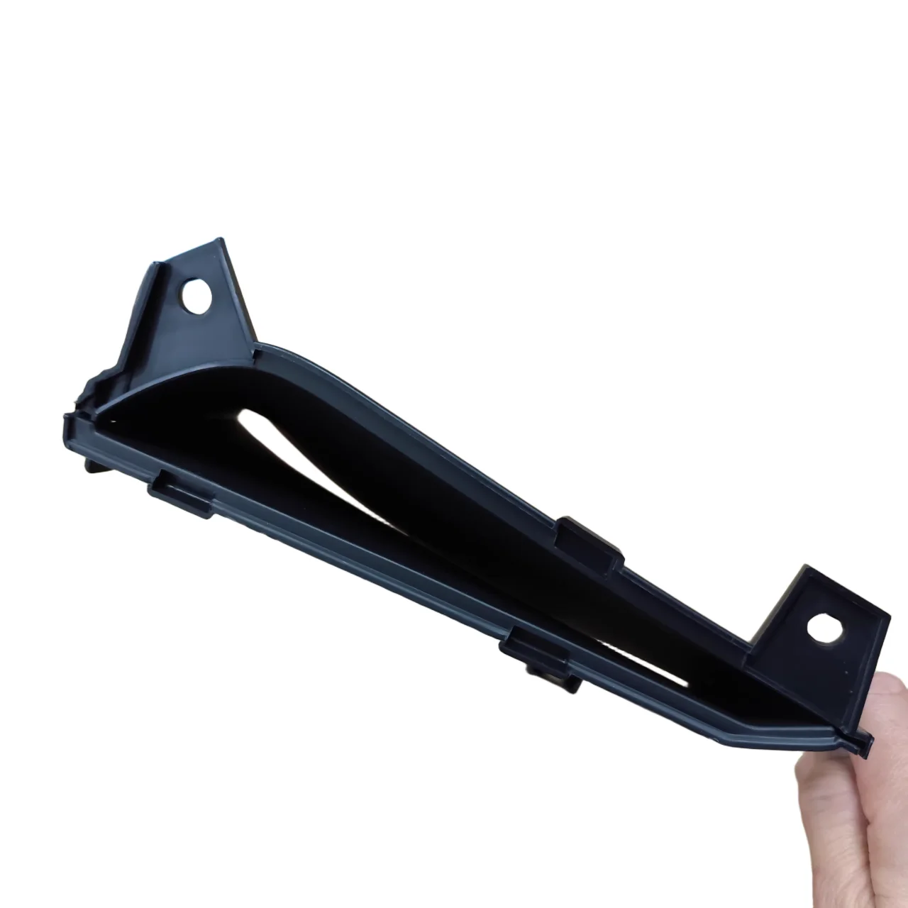 New  V Air Duct Support PP Plastic Front Bumper Air Guide Bracket Direct Replacement Bolt-On Universal Fitment Auto Body
