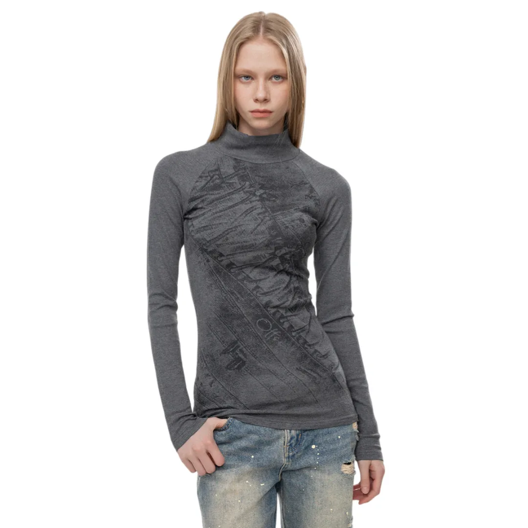 المرأة قاعدة طبقة طويلة الأكمام تي شيرت شبكة صيد السمك كم المحاصيل الأعلى القوطية الجوف خارج أسود مثير سليم الرقص تي شيرت للنساء