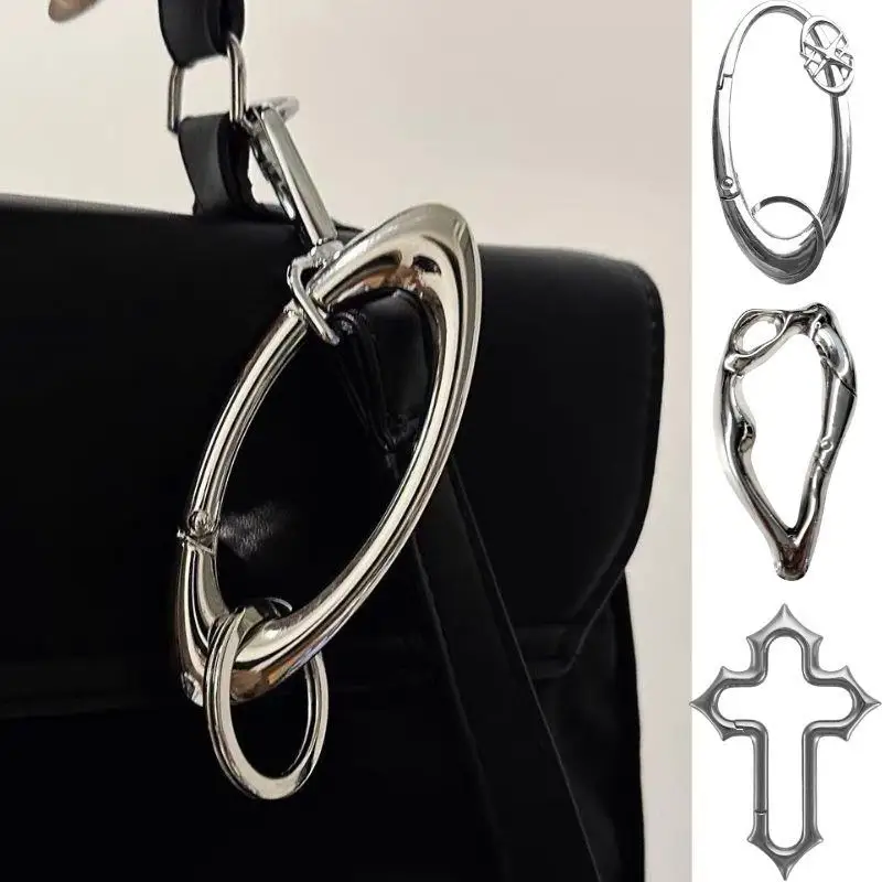

Zinc Alloy Gun-black Bag Charm Trinkets Japanese Keychain Color Stainless Steel Jesus Flower Cross Accessories Graduation Gifts