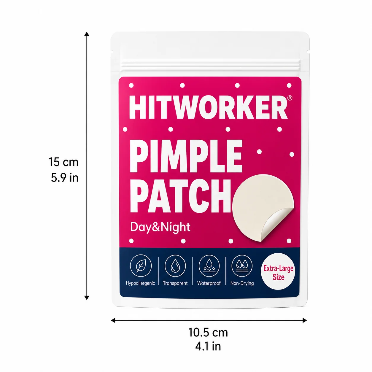 360PCS Pimple Cover Patches, Clear-Look Hydrocolloid Beauty Patches For Day And Night Use, Easy Peel Spot Cover