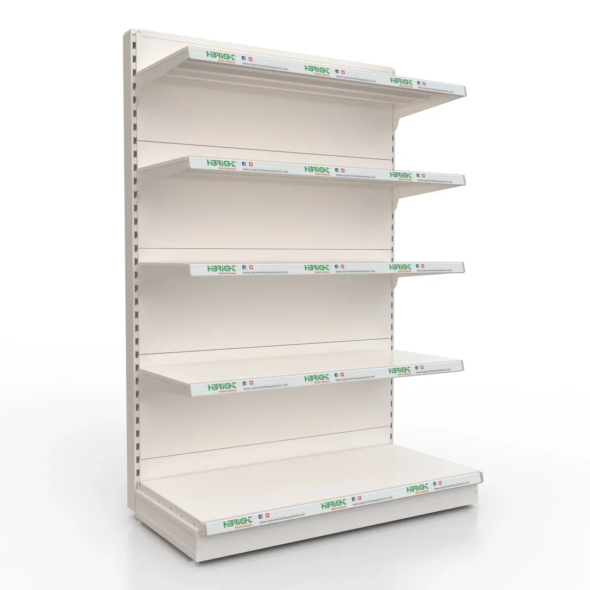 Iron Metal Shelf for Supermarket, Convenience Store Equipment, Snack Shop Display Racks, Gondola Shelves, 1PC