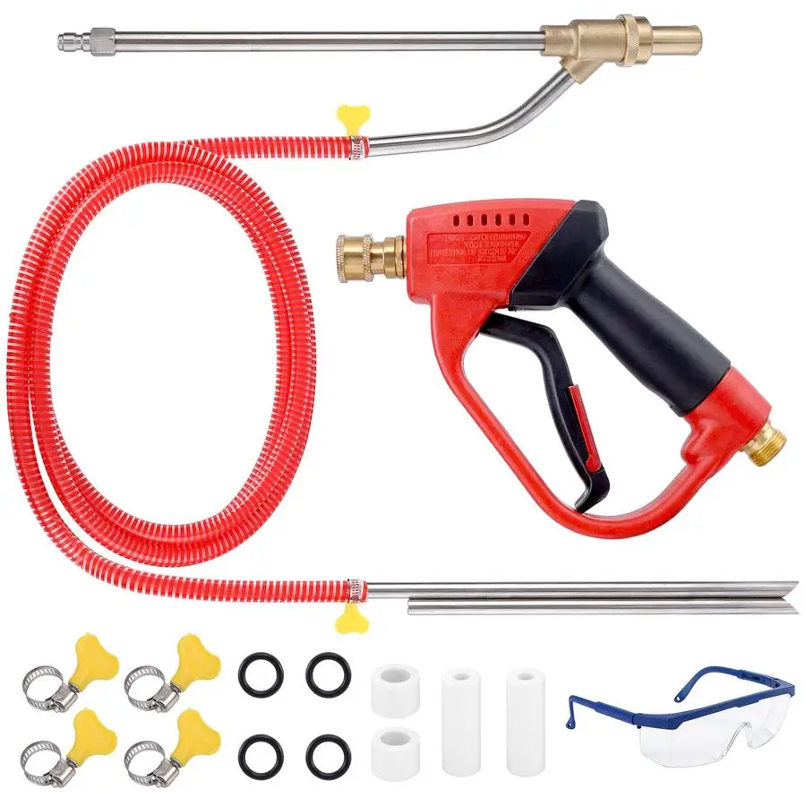 

Washer Sand Gun Blaster Kit with Gun, 5000 PSI Sand Gun Blaster for Pressure Washer with 4 PCS Replacement Nozzle amp 1 4 Quick