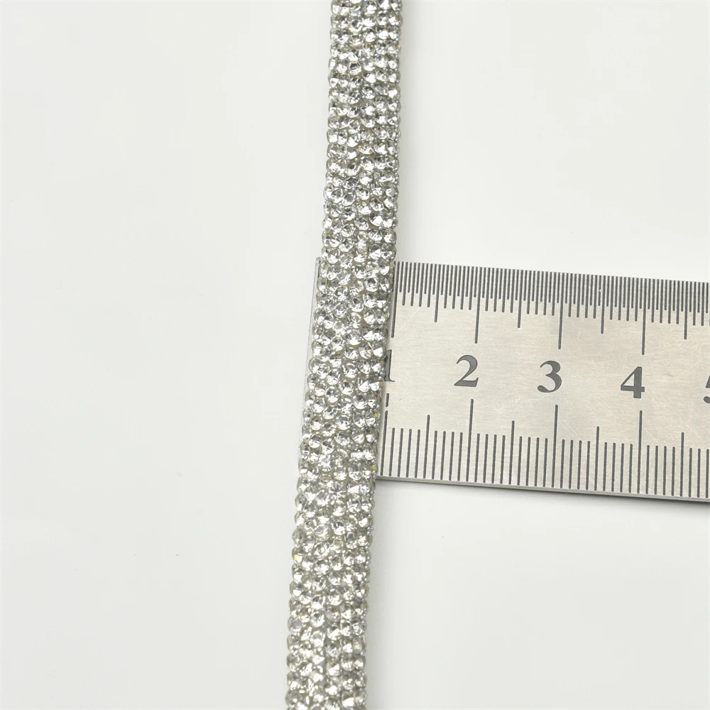 100cm/120cm Rhinestone Cotton Rope Luxury 9mm Diamond Cord Trimming DIY Jewelry Bracelet Necklace Shoelaces String Bags Belt