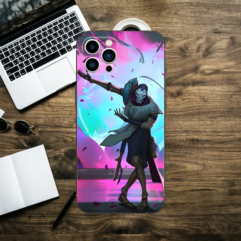 L-LOL K-Khada Jhin Virtuoso Phone Case Phone Case For Apple iPhone 15,14,13,12,11,XS,XR,X,8,7,Pro,Max,Plus,mini Black Cover