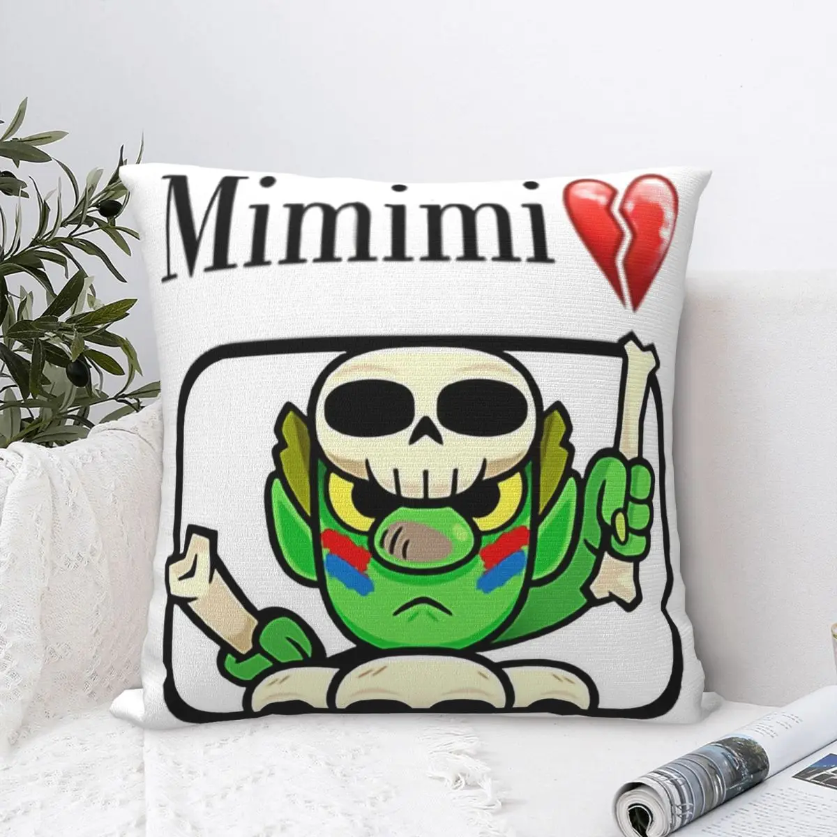 نمط جديد الصدامات المنزلية Royalees عفريت البكاء MeMeMe زينة سادات Merch وسادة تغطي سستة متعددة الحجم #2