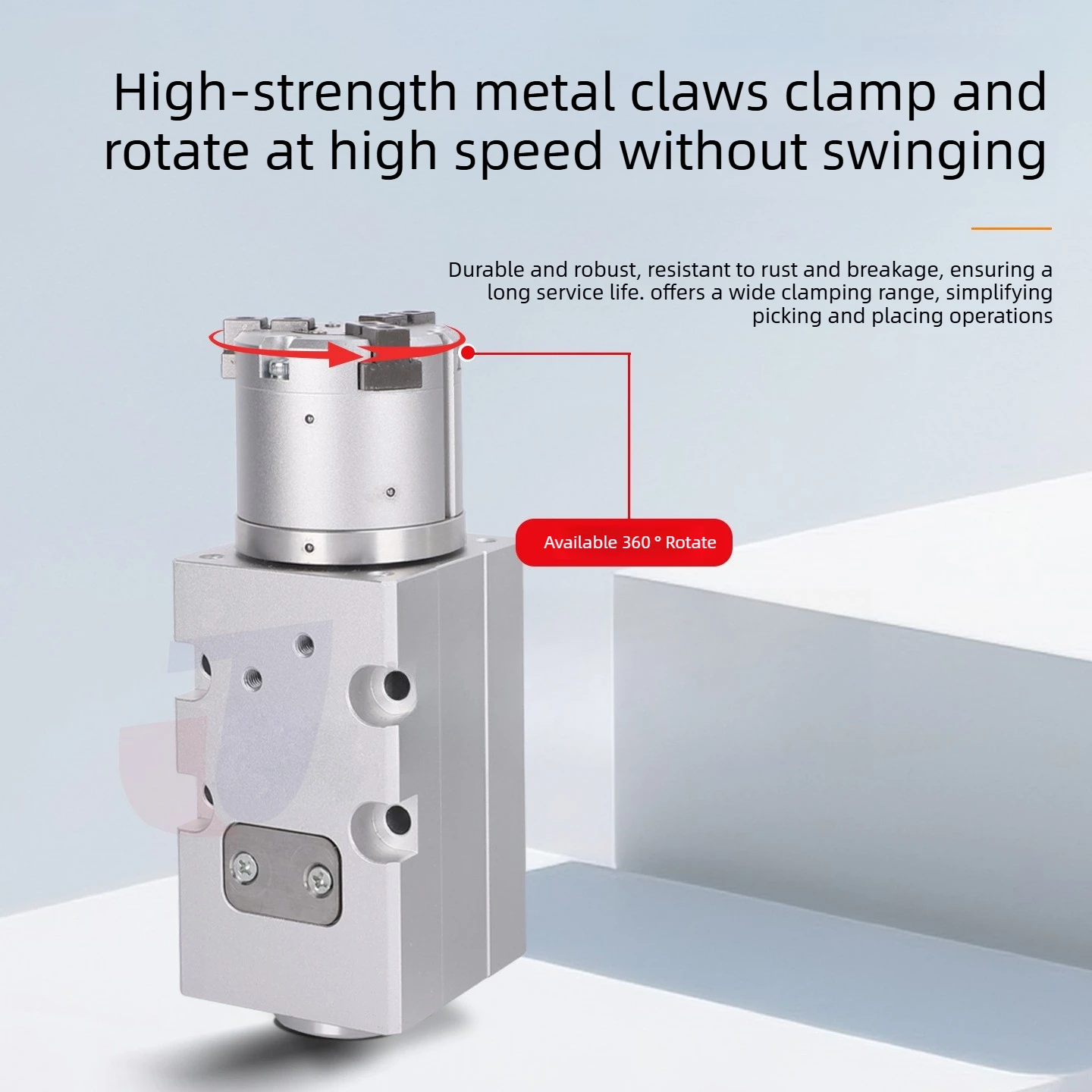 

YCMRS3-32D 360° Rotating Air Claw | 2-Claw/3-Claw Screw Cap Gripper | Parallel Cylinder Filler Cap Tool