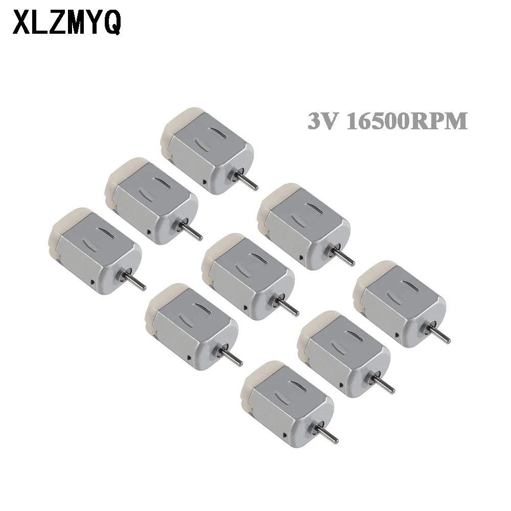 10pcs DC Motor 3V 16500RPM 130 Mini Motor Toy Motor Micro Engine for DIY Toys Hobbies Small Car DIY Parts Electric Motor