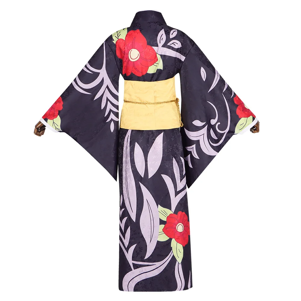 Anime Demon Slayer Tamayo Cosplay Kostüm Kimetsu No Yaiba Perücke Japanischer Druck Kimono Haori Japanische Frau Halloween Anzug
