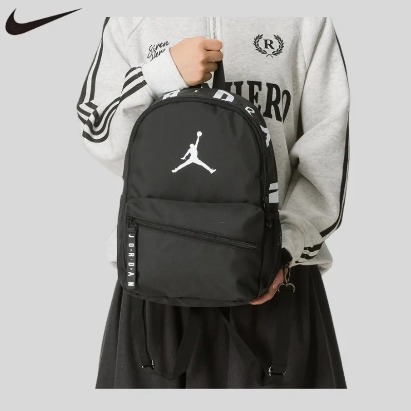 Nike Kelp Men's Bag Women's Bag 2026 Fashion Sports Backpack Multi-pocket Portable Travel Daily Storage Bag JD2643052TD-001