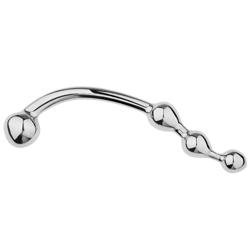 Erotic Metal Anal Plug with Fetish Prostate Double Ended Massage Stick for Couple BDSM Stimulator Anue Dildo G-Spot Sex Toy