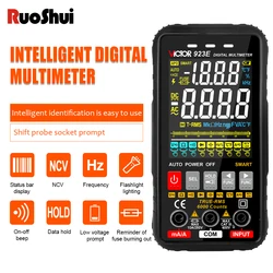 Victor 923E Digital Multimeter Colorful Screen 6000 Counts Voltage Current Amperes Resistance Capacitance Temperature Smart Test