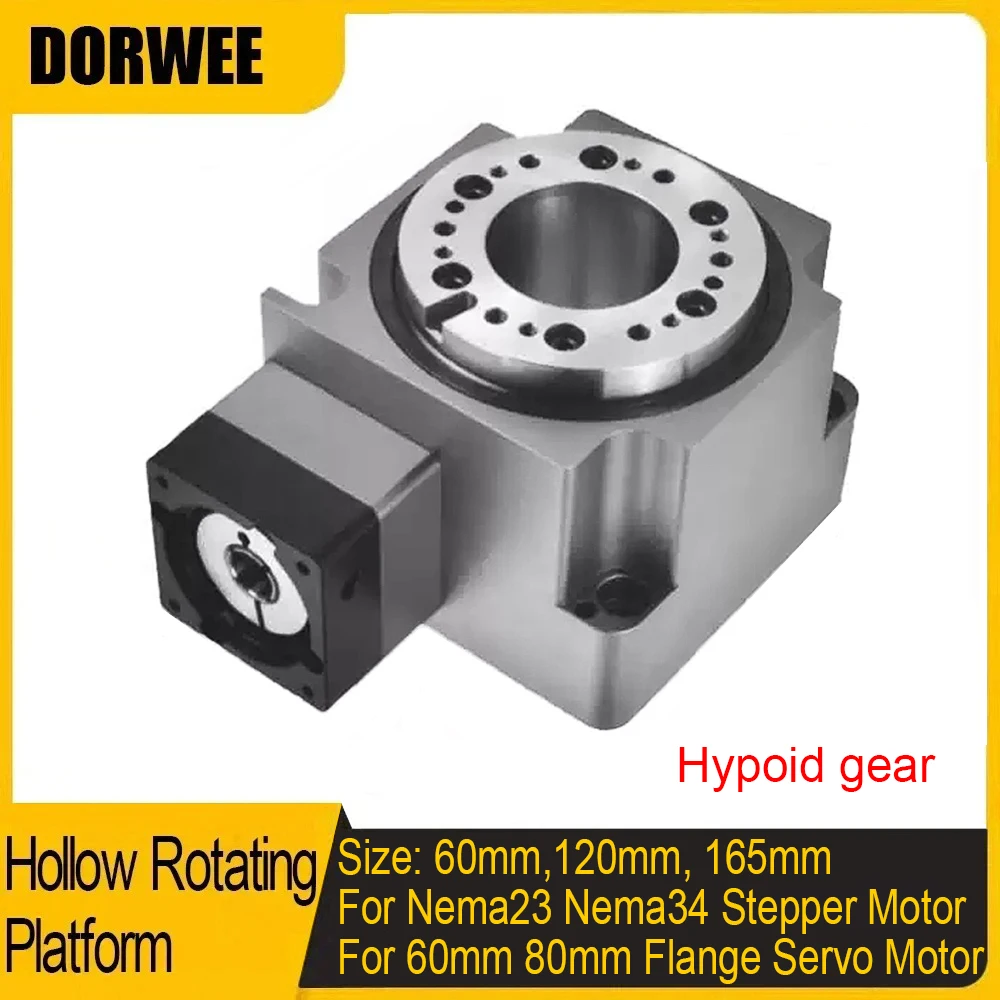 High Duty Circular Locator Hollow Rotary Table Reducer Electric Rotary Platform Indexing Plate Replace DD Motor Cam Splitter